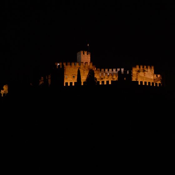 Soave Castle view lite for the night