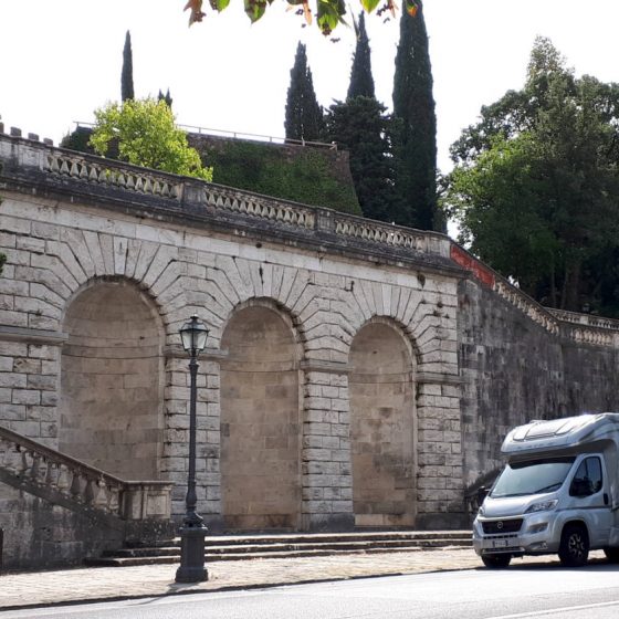 Buzz Laika Motorhome parked in Florence