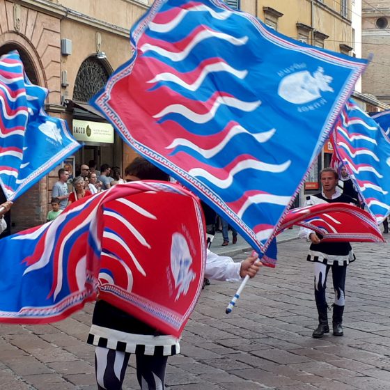 Palio di Parma flag throwers