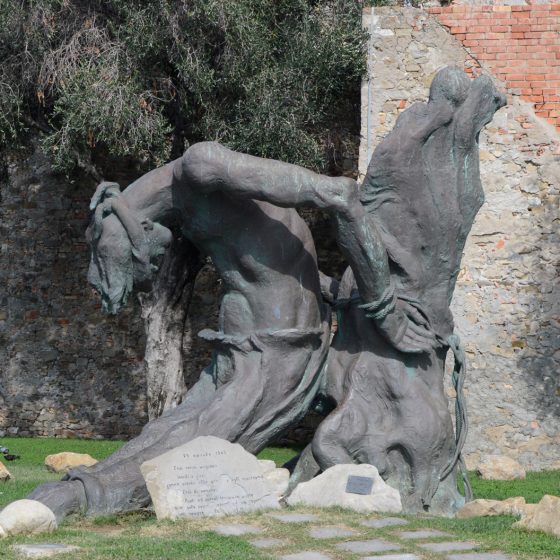 San Remo Art installation at San Remo Fotre di Santa Teclaan sculpture