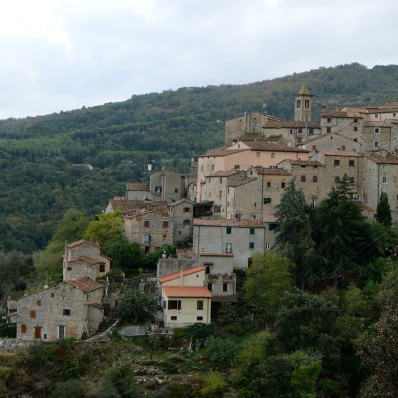 Sassa Town clinging to the hillside