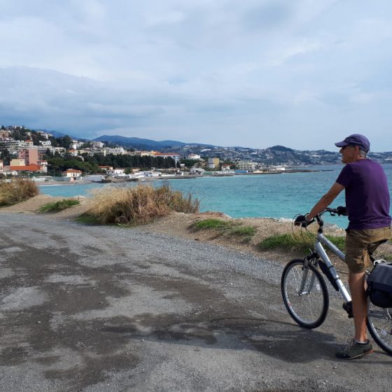 The cycle path to San Remo along the old railway line