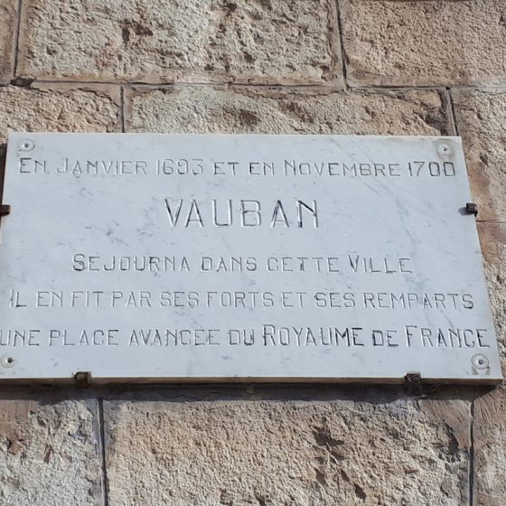 Entreveaux Vauban architect plaque