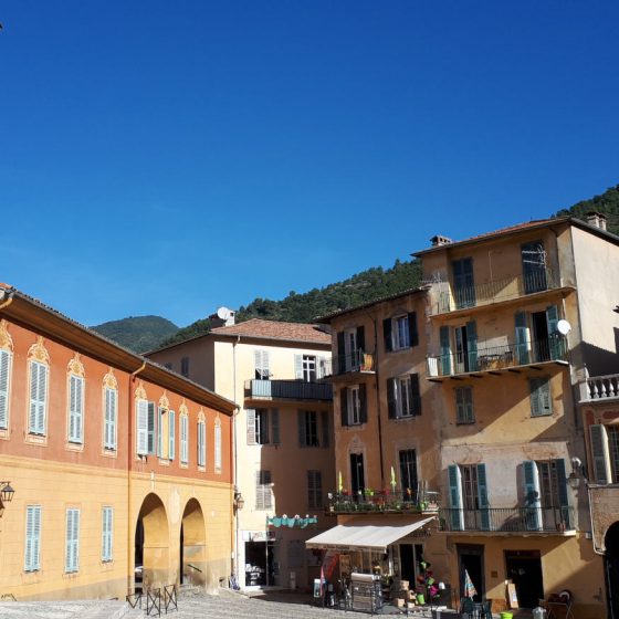 Church square in Sospel