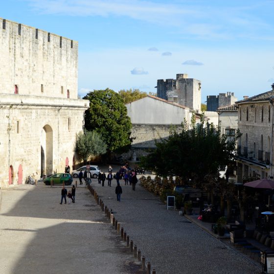 Aigues-Mortes - hotel from the city wall