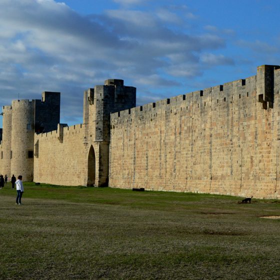 Aigues-Mortes - South wall facing lagoons