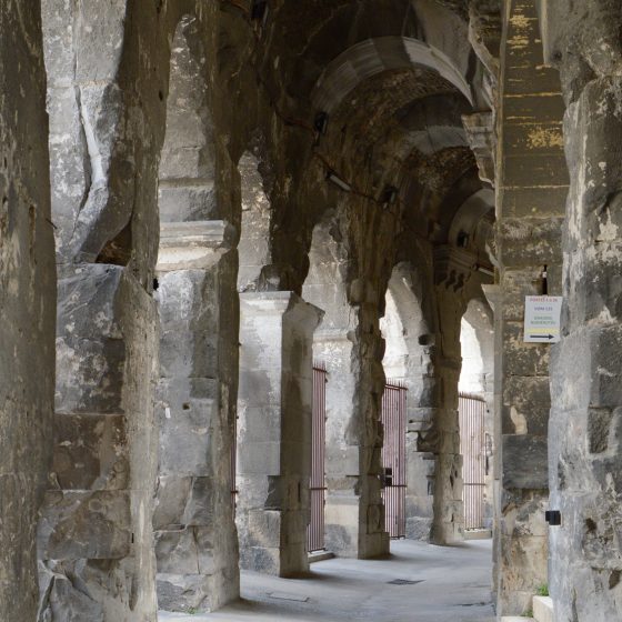 Nimes - Roman Arena inside outer wall