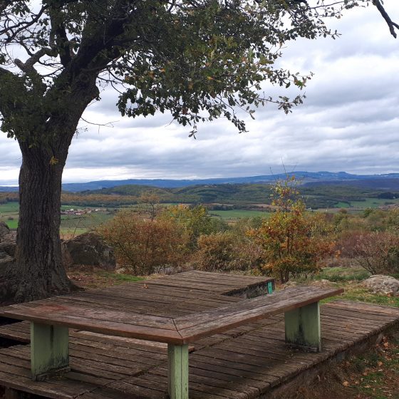 Views over the countryside near Ceyrat