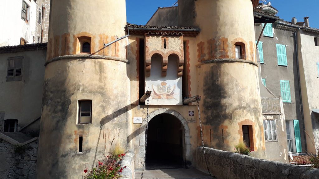 Medieval bridge Entreveaux Vauban village France