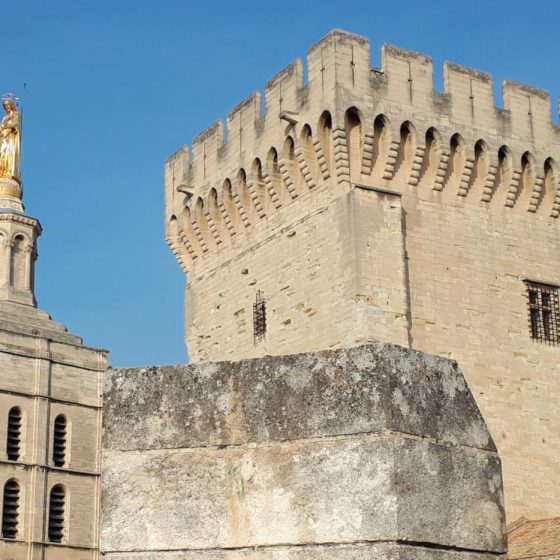 Avignon - Pont Des Palais, Cathédrale Notre-Dame des Doms d'Avignon