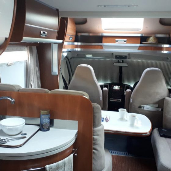 Luxurious interior of the Laika Kreos3008