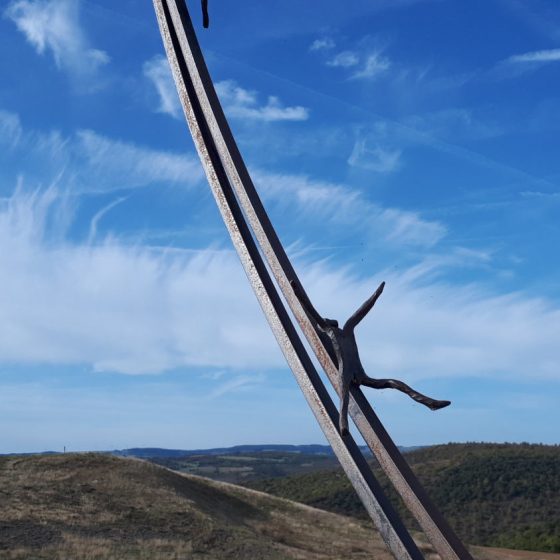 Detail on the Millau Viaduct sculpture