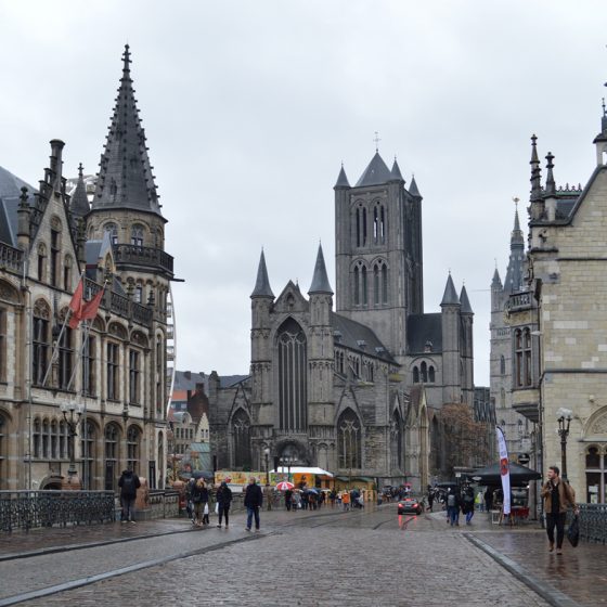 Ghent - seen from St Michaels bridge