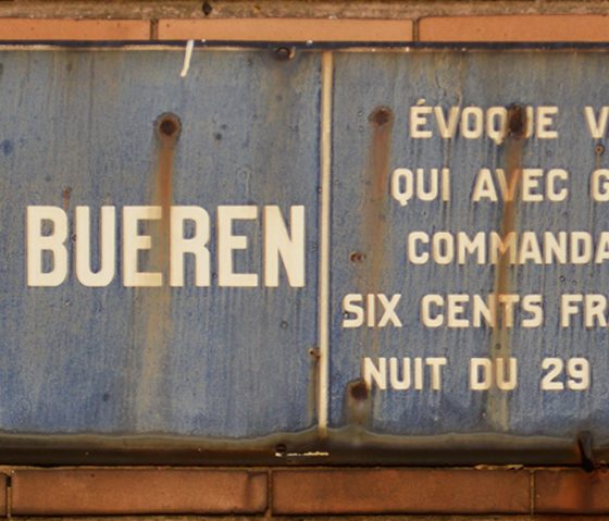 Liege Montagne de Bueren sign