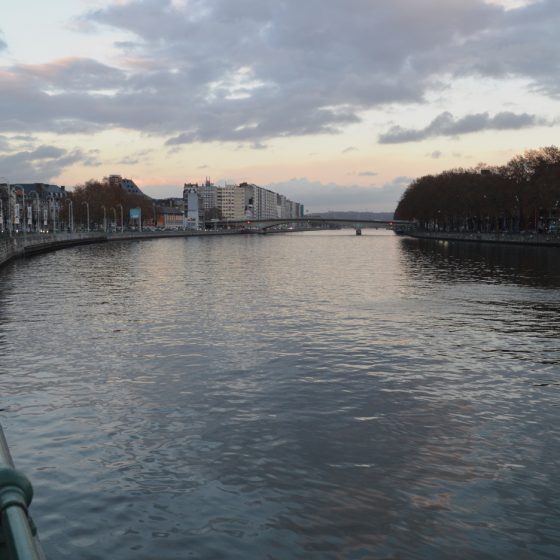 The River Meuse running through Liege