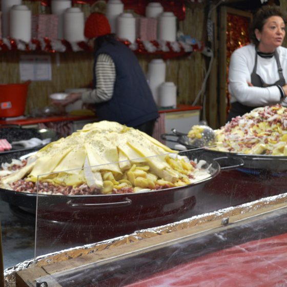 Liege Market - tartiflette Stall