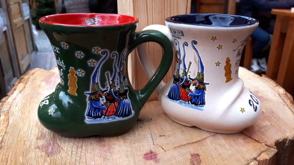 Mulled wine boot mugs Aachen Xmas 2018