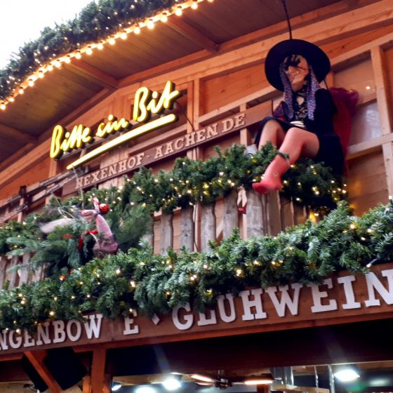 Gluhwein (mulled wine) stand