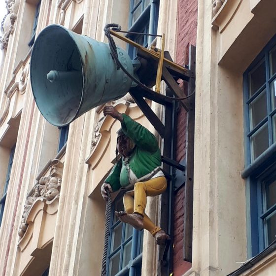 Quirky detail on a Lille building