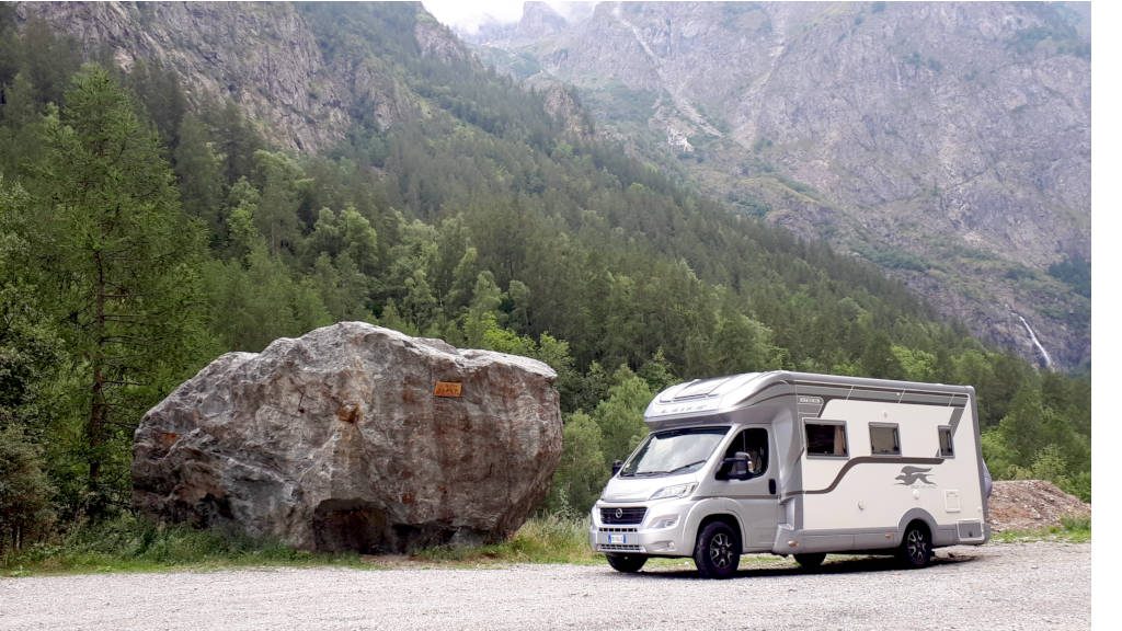 Motorhome in the Alps