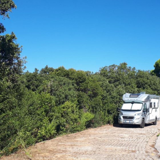 Free overnight parking at Punta Ala