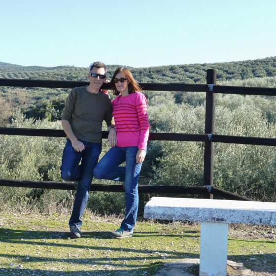 Cabra - posing by the benches