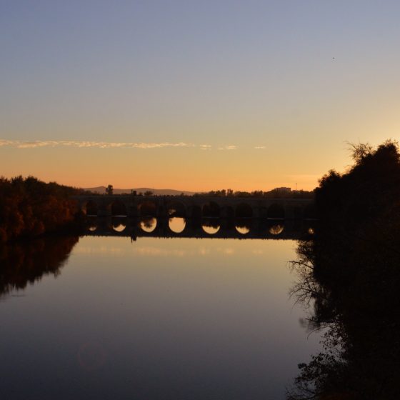 Cordoba Puente Romano at Sunset