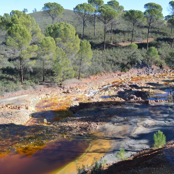 Rio Tinto River - flowing through the countryside