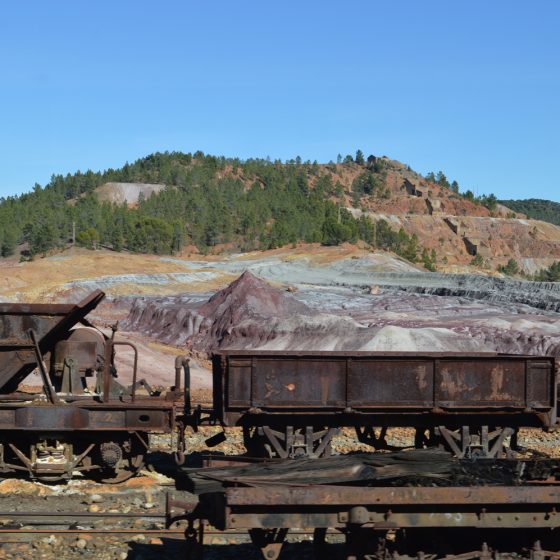 Rio Tinto - Abandoned train trucks