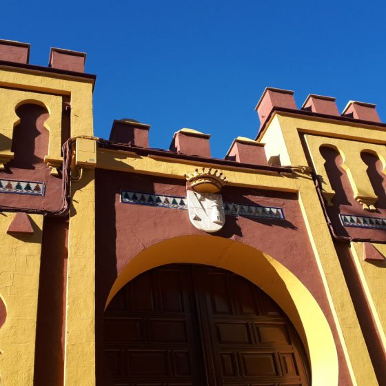 Brightly painted building in Cabra