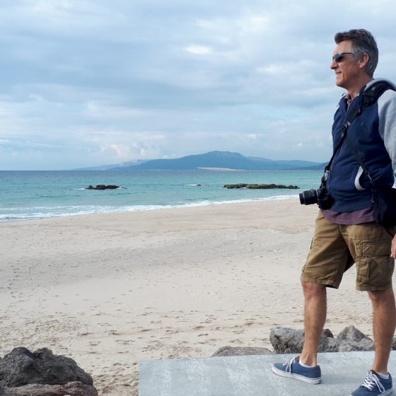 The long white sandy beach at Tarifa