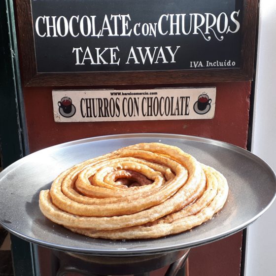 Giant churros for breakfast - yes please!