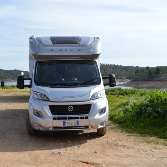 Buzz parked at Alcacer Dam