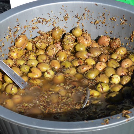 Algarve Olhao Market - Olives for sale