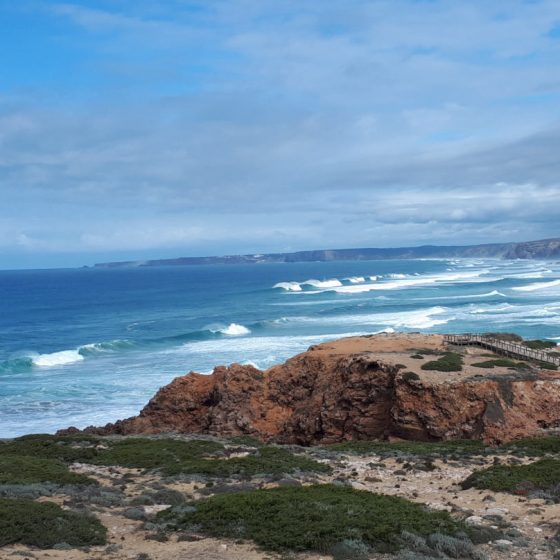 Beautiful Bordeira sea, cliffs and coastline