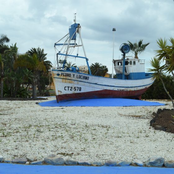 Mazarron - Roundabout decoration fishing boat