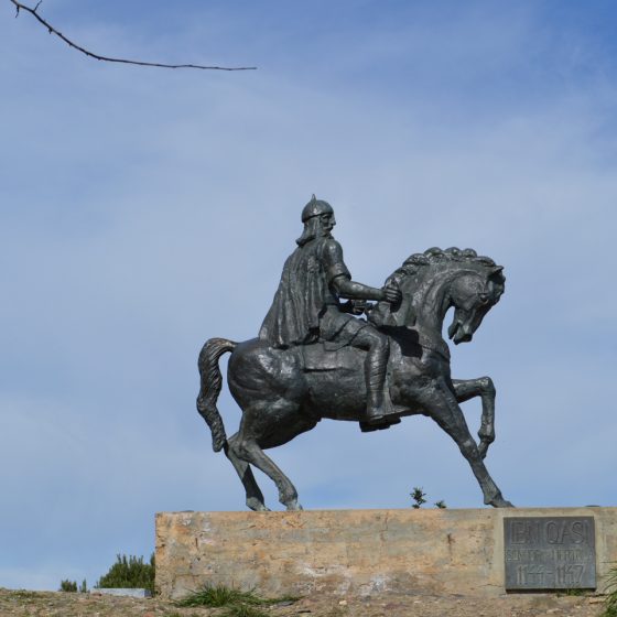 Mertola Castle statue