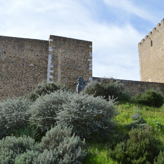 Mertola Castle view