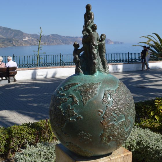 Nerja - Piece of sculpture on Balcon de Europa