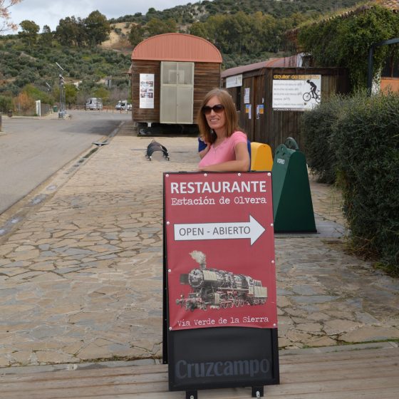 Olvera - Old station at start of Via Verde