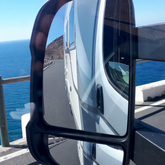 Coast road from the Cabo de Gata Lighthouse