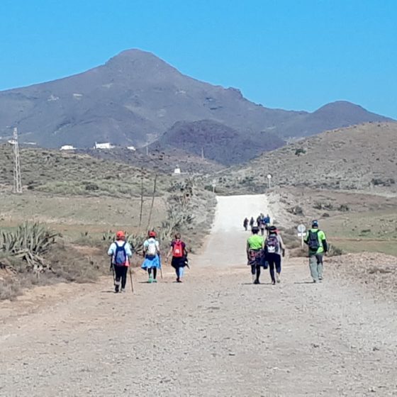 The long, rough track leading to Playa de Monsul