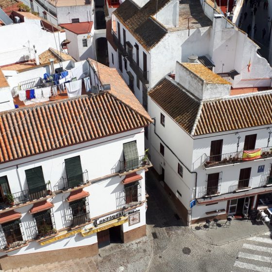 Carmona view of houses from the Alcazar