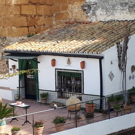 Carmona house built against the walls of the Alcazar