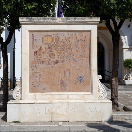 Marchena town sign