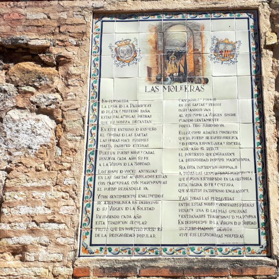 Old wall sign in Marchena