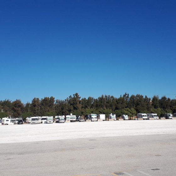 Motorhome parking at Cala de Mijas