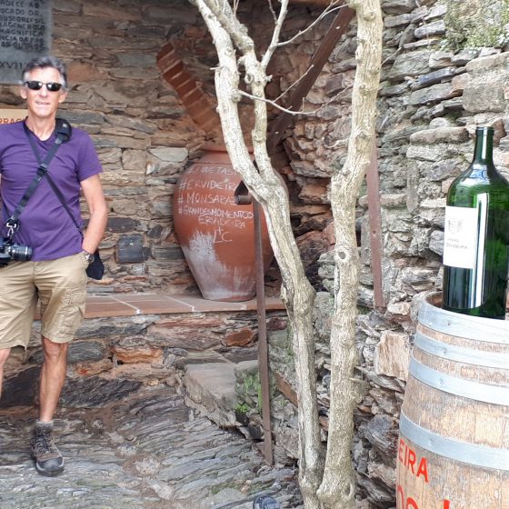 Ervideira wine shop courtyard entrance