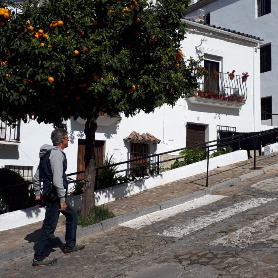 The streets of Zahara de la Sierra are STEEP!