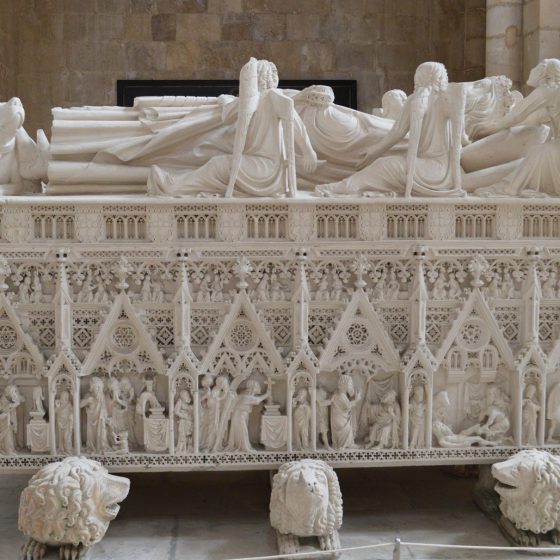 Alcobaca Monastery - D Pedro intricate tomb